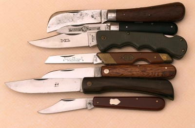 Lot of 7 Single Blade Folders: Vintage Empire, Gallo, Simmons, Kissing Crane, more