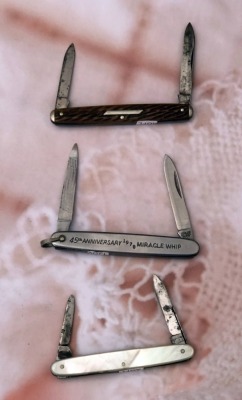 Weck, Southington, & Schrade Miracle Whip Pen Knives