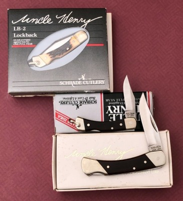 Trio of Schrade USA Lockbacks