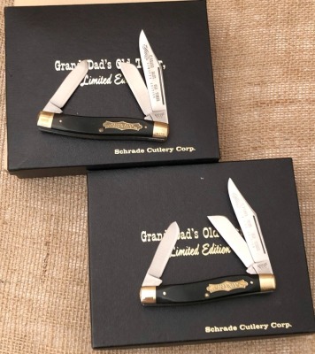 Pair of Schrade USA Grand Dad's Old Timers