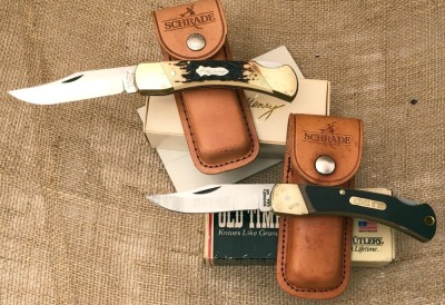 Pair of Schrade USA Lockbacks