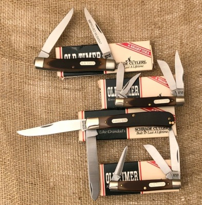 Four Schrade USA Old Timers