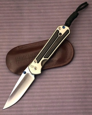 Chris Reeves Idaho Made Titanium With Wood Frame lock
