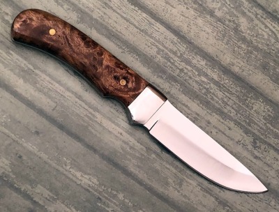 Steve Hooten "Hoot" Burl Drop Point - 2