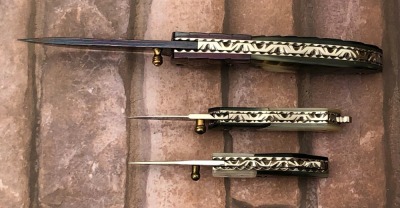Trio of Unmarked Pearl and Abalone Locking Liners - 2