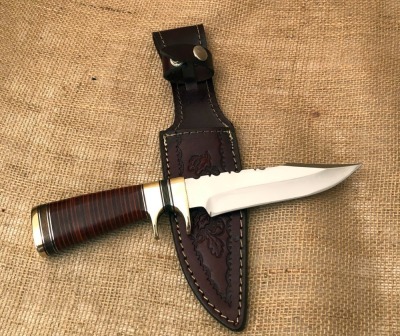Impact Knives Stacked Leather Sub Hilt Fighter - 2