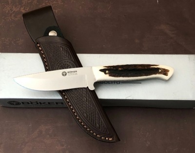 Boker Arbolito Stag Drop Point