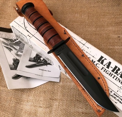 Ka-Bar USMC Fighting Knife Vietnam Wall Knife - 2