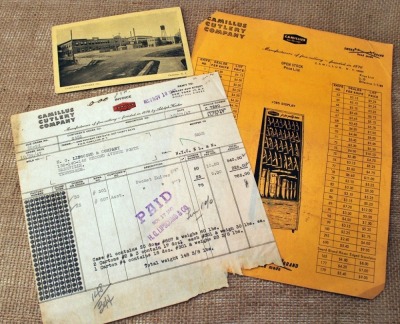 Camillus and Other Cutlery Ephemera