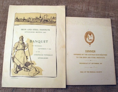 Christopher Johnson (CJ) Flag Brand Catalog, Stebbins Hardware Catalog and Two Iron and Steel Institute Banquet Dinner Menus - 4