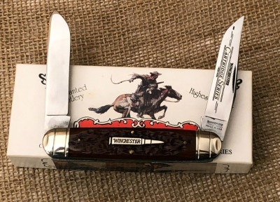 Winchester Cartridge Burnt Orange Bone Muskrat