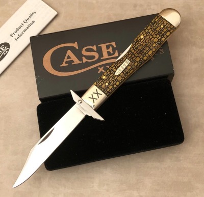 Case Laser Cut Bone 6111 1/2ss Cheetah