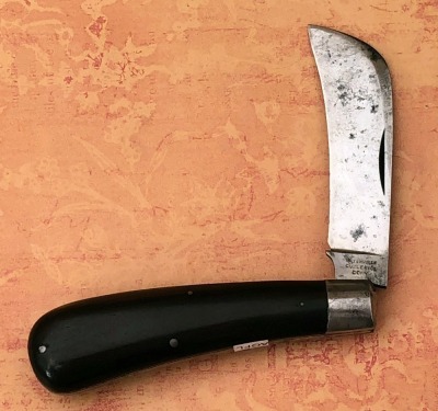 Waterville Cutlery Co Wood Hawkbill