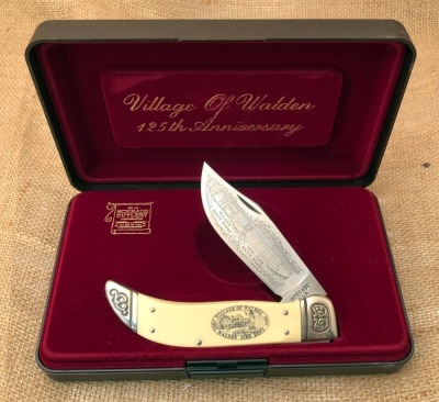 Schrade USA Village Of Walden 125th Anniversary Commemorative Clasp