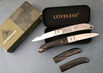 Pair of Loveless Lone Wolf Slipjoint