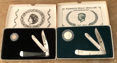Pair of Cherokee Commemorative Trappers