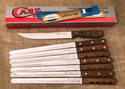 Eight Case Kitchen Knives