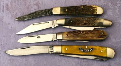 2 Parker & 2 Boker, Damascus, Stag, More
