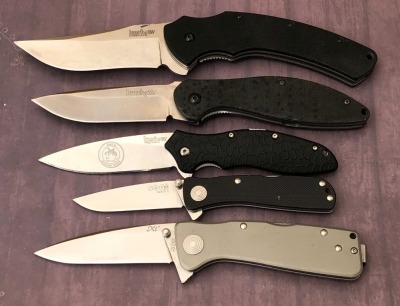 Three Kershaw and Two SOG