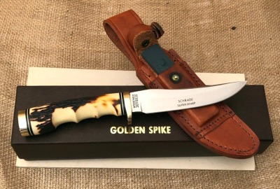 Schrade USA Golden Spike Hunter