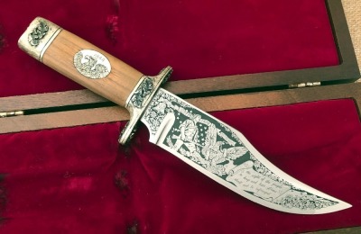 Aurum Etching Wood "Right to Keep and Bear Arms" and "Monarch of the Plains"
