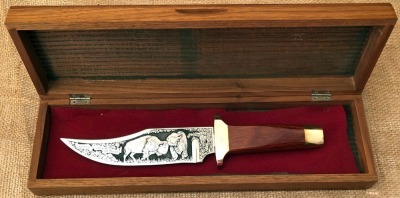 Aurum Etching Wood "Right to Keep and Bear Arms" and "Monarch of the Plains"