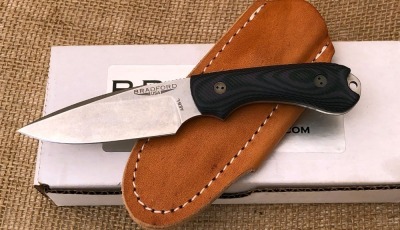 Bradford USA AEBL Guardian3 Purple Micarta Drop Point Hunter