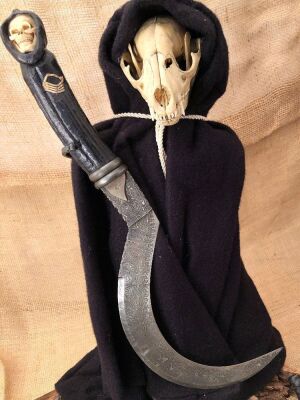 Daniel Winkler Forged "Charon" Fantasy Sickle - 4