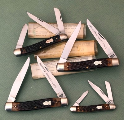 Four Schrade USA Folders