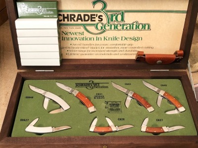 Schrade's 3rd Generation Wood and Metal Set