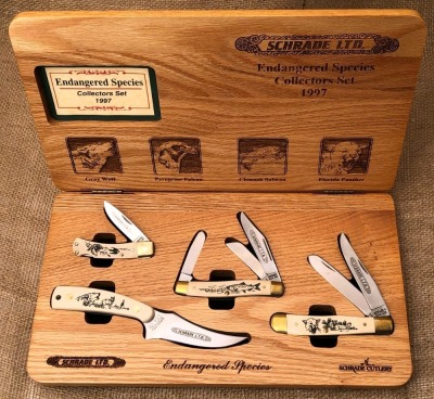 Schrade Endangered Species Collectors Set 1997
