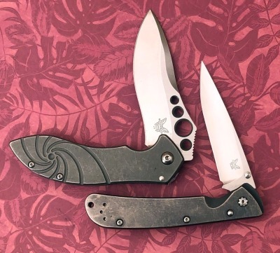 Pair of Stonewashed Benchmade Folders