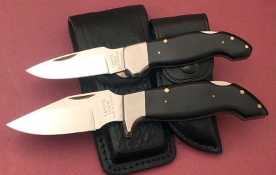 Pair of Lakota Smooth Black Lockbacks