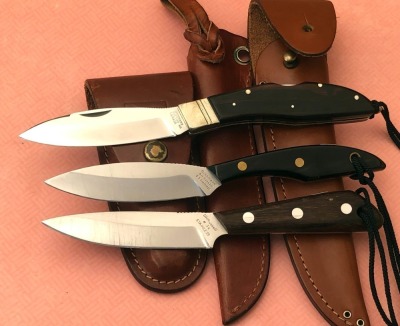 Trio of Grohmann Belt Knives