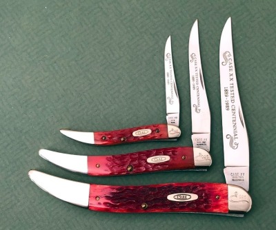 Trio of Centennial Red Bone Texas Toothpicks