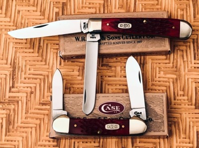 Two Case Dark Red Bone; DR6254ss and DR62131ss