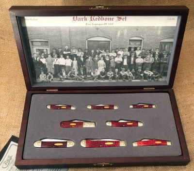 Case 1991 Dark Red Bone Set