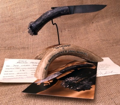 Daniel Winkler Forged "Gordo" Carved Goblin Friction Folder - 2