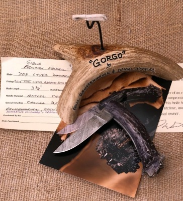 Daniel Winkler Forged "Gordo" Carved Goblin Friction Folder - 4