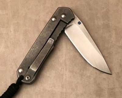 Chris Reeves Stone Washed Titanium Frame Lock - 2