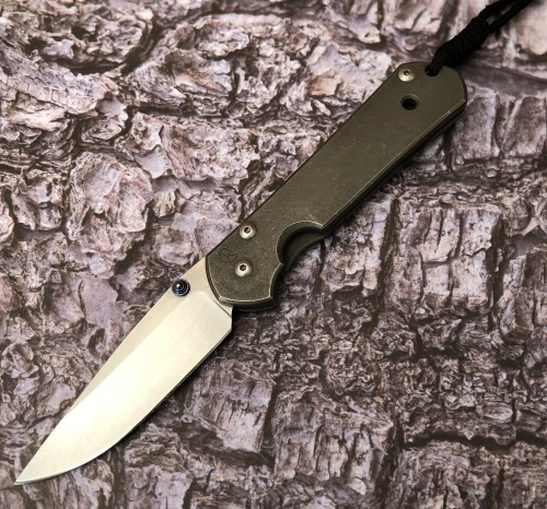 Chris Reeves Stone Washed Titanium Frame Lock