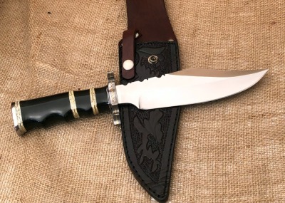 Impact Knives Horn and Bone Bowie - 2