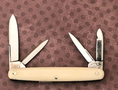 Cattaraugus Exhibition Bone Pen Shadow 4 blade - 2