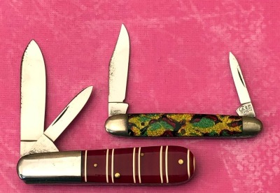 Case Tested 1920-1940 Candy Striped Barlow and Christmas Tree Pen - 2