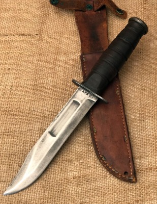 Vintage Leather Ka-Bar USMC