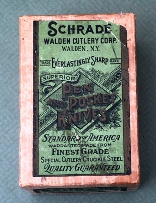 Vintage Schrade Walden Cutlery Corp Knife Box