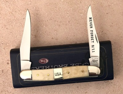 Case White Bone Muskrat 9/11 Commemorative