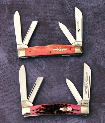 Pair of Case 64052ss Red bone Congress