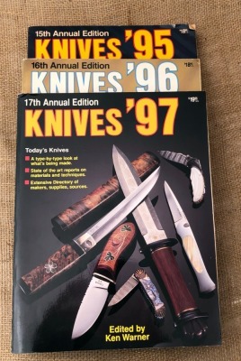 Three Ken Warner Annual Knife Books