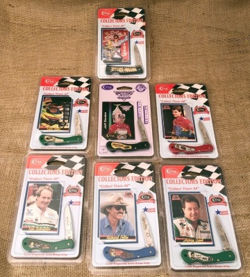 Lot of 7 Case NASCAR Knives